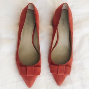 Ann Taylor red block heels